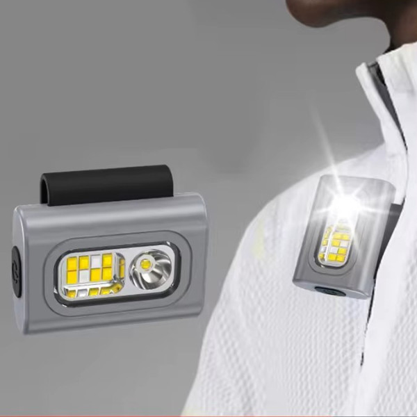 Ліхтар Налобний 505-XPE+8SMD White+Red+Blue Li-Ion Акумулятор ЗП Type-C Кліпса На Магніті