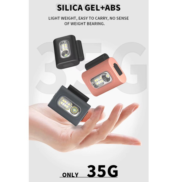 Ліхтар Налобний 505-XPE+8SMD White+Red+Blue Li-Ion Акумулятор ЗП Type-C Кліпса На Магніті