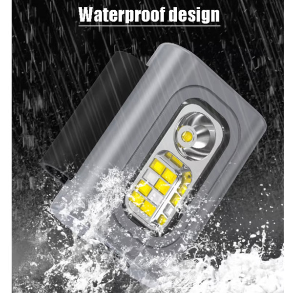 Ліхтар Налобний 505-XPE+8SMD White+Red+Blue Li-Ion Акумулятор ЗП Type-C Кліпса На Магніті