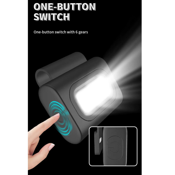 Ліхтар Налобний 505-XPE+8SMD White+Red+Blue Li-Ion Акумулятор ЗП Type-C Кліпса На Магніті