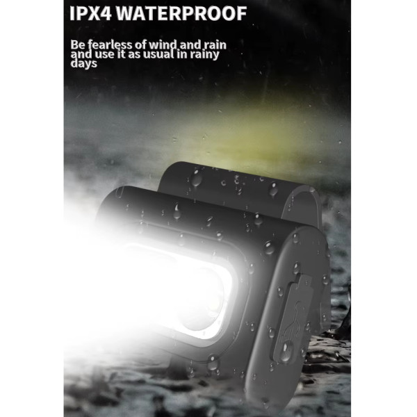 Ліхтар Налобний 505-XPE+8SMD White+Red+Blue Li-Ion Акумулятор ЗП Type-C Кліпса На Магніті