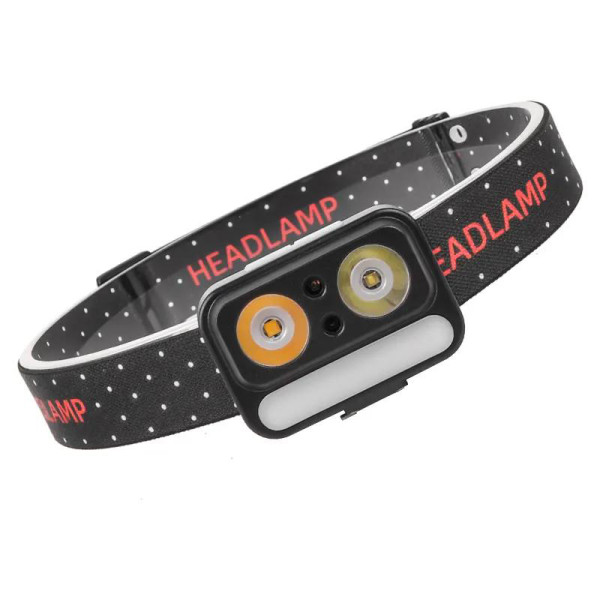 Ліхтар Налобний 2069-XPG White + XPG Yellow + 5SMD Red Motion Sensor Li-Ion Акумулятор ЗП Type-C Ліхтар Налобний 2069-XPG White + XPG Yellow + 5SMD Red Motion Sensor Li-Ion Акумулятор ЗП Type-C