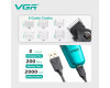 Аккумуляторная машинка для стрижки (clipper) VGR V-196 GREEN, 8 насадок, 7000 RPM, 2000 mAh, LED display