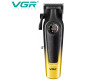 Аккумуляторная машинка для стрижки (clipper) VGR V-196 GOLD, 8 насадок, 7000 RPM, 2000 mAh, LED display