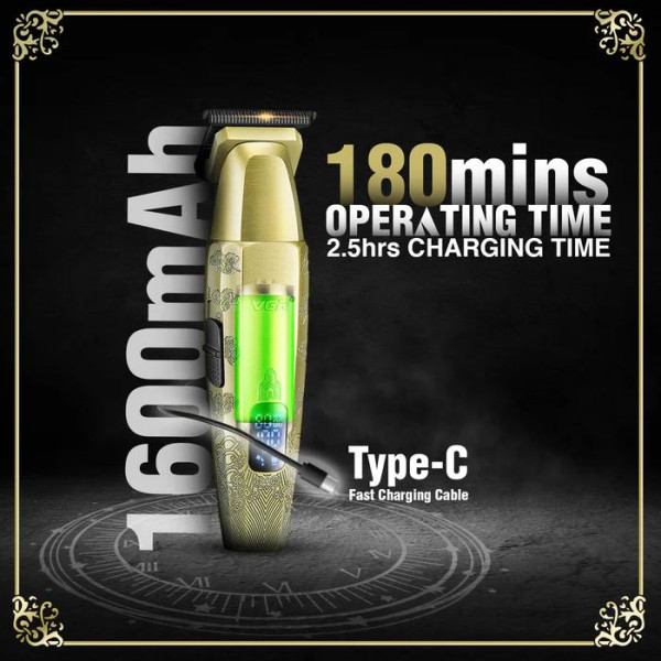 Тример VGR V-265 4 Насадки 1600mAh 8000 RPM LED Display Тример VGR V-265 4 Насадки 1600mAh 8000 RPM LED Display