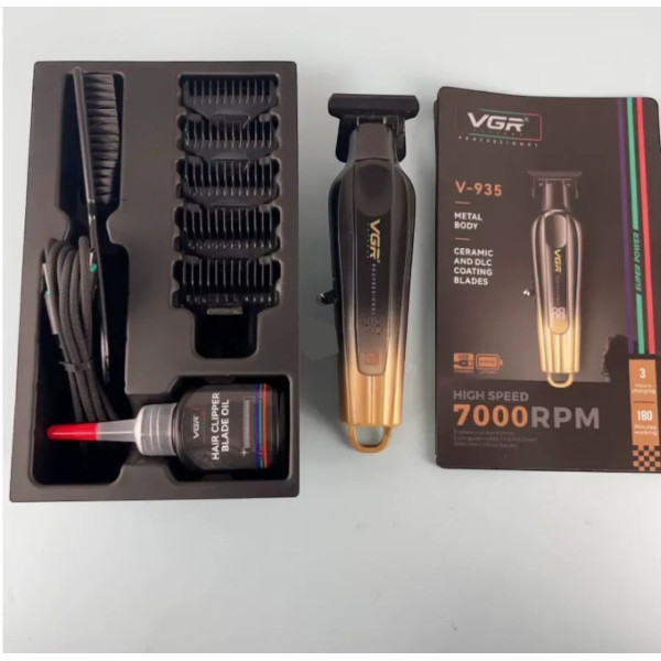 Тример VGR V-935 GOLD 5 Насадок 7000 RPM LED Display