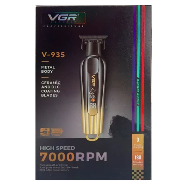 Тример VGR V-935 GOLD 5 Насадок 7000 RPM LED Display