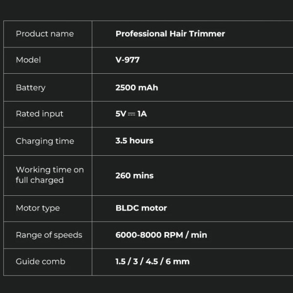 Комплект VGR 2 в 1 V-977 & V-377 RED Тример і Шейвер