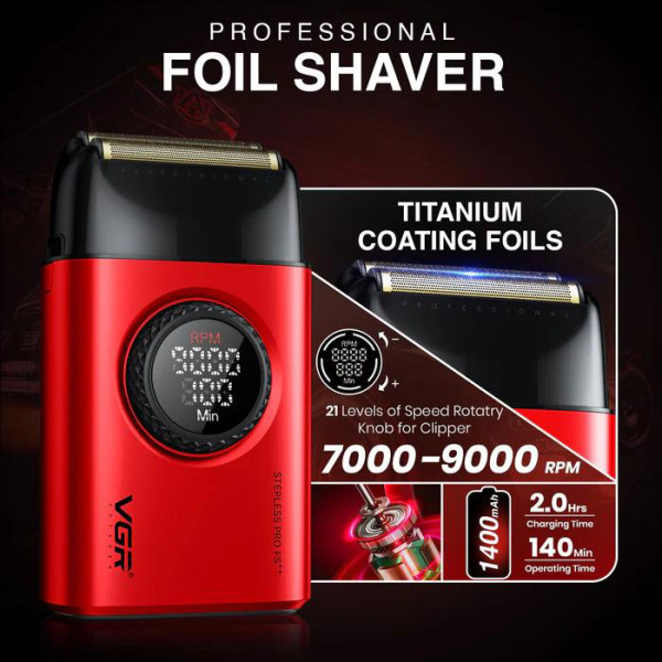 Комплект VGR 2 в 1 V-977 & V-377 RED Тример і Шейвер