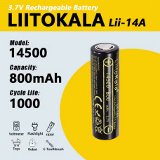 Аккумулятор 14500, LiitoKala Lii-14A, 800mah, ОРИГИНАЛ