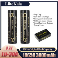 Аккумулятор 18650, LiitoKala  Lii-30A, 3000mAh, ОРИГИНАЛ