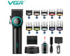 Акумуляторна Машинка Для Стрижки VGR V-001 BLACK 10 Насадок 9000 RPM 4600 mAh LED Light LED Display Акумуляторна Машинка Для Стрижки VGR V-001 BLACK 10 Насадок 9000 RPM 4600 mAh LED Light LED Display