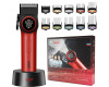 Акумуляторна Машинка Для Стрижки VGR V-001 RED 10 Насадок 9000 RPM 4600 mAh LED Light LED Display