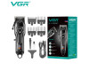 Акумуляторна Машинка Для Стрижки VGR V-051 4 Насадки 2500 mAh LED Display Акумуляторна Машинка Для Стрижки VGR V-051 4 Насадки 2500 mAh LED Display