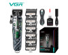 Акумуляторна Машинка Для Стрижки VGR V-279 GREEN 6 Насадок 9000 RPM 2500 mAh LED Display Акумуляторна Машинка Для Стрижки VGR V-279 GREEN 6 Насадок 9000 RPM 2500 mAh LED Display