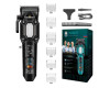 Акумуляторна Машинка Для Стрижки VGR V-600 BLACK 6 Насадок Регулятор Висоти LED Display 7000 RPM