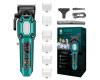 Акумуляторна Машинка Для Стрижки VGR V-600 GREEN 6 Насадок Регулятор Висоти LED Display 7000 RPM