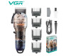 Акумуляторна Машинка Для Стрижки Clipper VGR V-690 4 Насадки Акумуляторна Машинка Для Стрижки Clipper VGR V-690 4 Насадки
