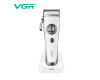 Акумуляторна Машинка Для Стрижки Clipper VGR V-880C WHITE EXTERNAL ROTOR MOTOR MIM BLADE 11 Насадок Док-Станція