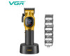 Акумуляторная машинка для стрижки (clipper) VGR V-886C GOLD, LED display, 9000RPM
