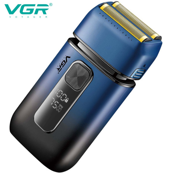 Електробритва VGR V-362 шейвер, подвійне лезо, IPX6, LED Display