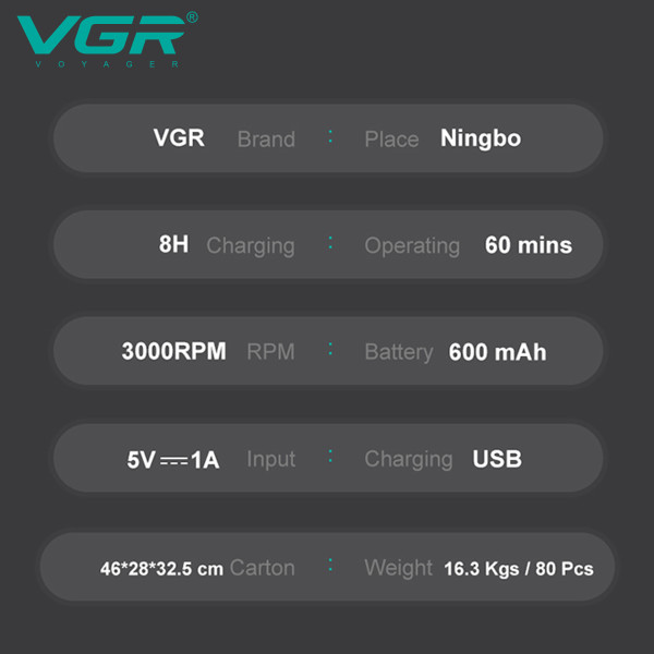 Електробритва VGR V-375 Шейвер Висувний Тример Електробритва VGR V-375 Шейвер Висувний Тример