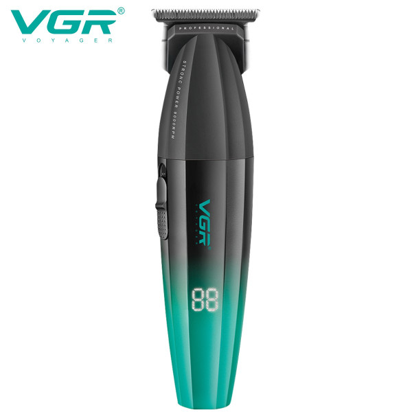 Тример VGR V-906 GREEN 3 Насадки Керамічне Лезо TURBO Режим 9000 RPM LED Display Тример VGR V-906 GREEN 3 Насадки Керамічне Лезо TURBO Режим 9000 RPM LED Display