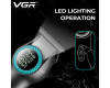 Тример VGR V-990, 3 насадки, керамічне лезо, TURBO режим, регулювання потужності 7000-8000 RPM, LED light, LED display