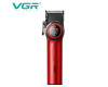 Акумуляторна Машинка Для Стрижки VGR V-001 RED 10 Насадок 9000 RPM 4600 mAh LED Light LED Display