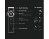 Акумуляторна Машинка Для Стрижки VGR V-001 RED 10 Насадок 9000 RPM 4600 mAh LED Light LED Display