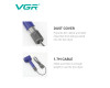 Фен профессиональный VGR V-445 BLUE, 3 уровня обдува, 4 уровня температуры, 1600 Вт, 110000 RPM