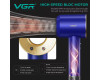 Фен профессиональный VGR V-445 BLUE, 3 уровня обдува, 4 уровня температуры, 1600 Вт, 110000 RPM