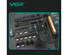 Комплект VGR STEPLERSS RPO 4 IN 1 BLACK, машинка для стрижки (Clipper), триммер, электробритва, фен