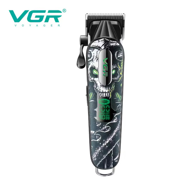 Акумуляторна Машинка Для Стрижки VGR V-279 GREEN 6 Насадок 9000 RPM 2500 mAh LED Display Акумуляторна Машинка Для Стрижки VGR V-279 GREEN 6 Насадок 9000 RPM 2500 mAh LED Display