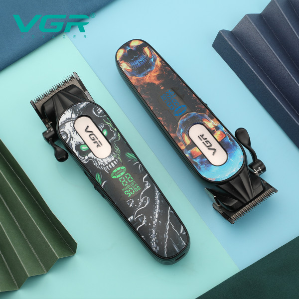 Акумуляторна Машинка Для Стрижки VGR V-279 GREEN 6 Насадок 9000 RPM 2500 mAh LED Display Акумуляторна Машинка Для Стрижки VGR V-279 GREEN 6 Насадок 9000 RPM 2500 mAh LED Display