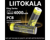 Акумулятор 18650, LiitoKala King4000-PCB, 4000mAh, З ЗАХИСТОМ, ОРИГІНАЛ