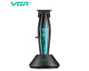 Триммер VGR V-992 GREEN, 9000 RPM, 2000 mAh, 3 насадки, LED display