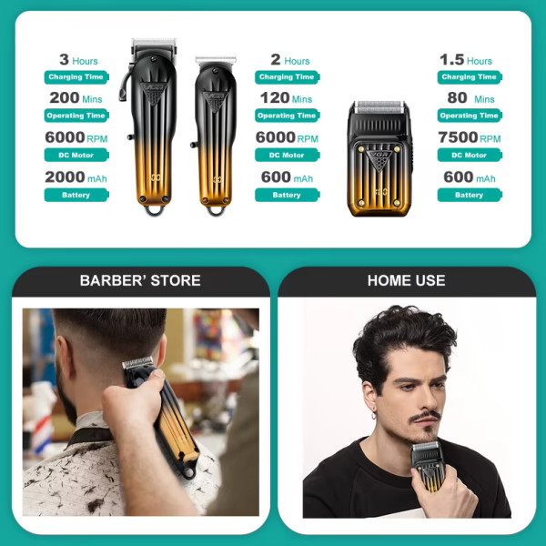 Комплект VGR 3 в 1 V-644 Акумуляторна Машинка Для Стрижки Clipper Тример і Електробритва Шейвер Комплект VGR 3 в 1 V-644 Акумуляторна Машинка Для Стрижки Clipper Тример і Електробритва Шейвер