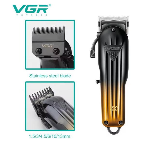 Комплект VGR 3 в 1 V-644 Акумуляторна Машинка Для Стрижки Clipper Тример і Електробритва Шейвер Комплект VGR 3 в 1 V-644 Акумуляторна Машинка Для Стрижки Clipper Тример і Електробритва Шейвер