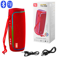 Bluetooth-Колонка TG288 з RGB Підсвіткою Speakerphone Радіо Red Bluetooth-Колонка TG288 з RGB Підсвіткою Speakerphone Радіо Red