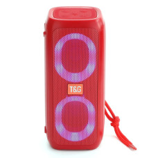 Bluetooth-колонка TG333 з RGB ПІДСВІЧУВАННЯМ, speakerphone, радіо, red