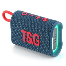 Bluetooth-колонка TG396 з RGB ПІДСВІЧУВАННЯМ, speakerphone, радіо, blue