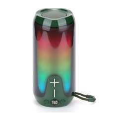 Bluetooth-колонка TG651 з RGB ПІДСВІЧУВАННЯМ, speakerphone, радіо, green