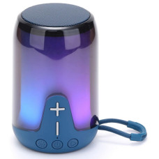 Bluetooth-колонка TG652 з RGB ПІДСВІЧУВАННЯМ, speakerphone, радіо, blue