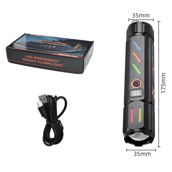 Ліхтар NIGHT VISION FLUORESCENCE 530 WHITE LASER LED PM30-TG, Power Bank, 1x18650, ЗУ Type-C, zoom, Box