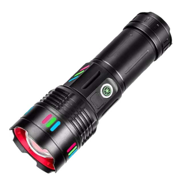 Ліхтар NIGHT VISION FLUORESCENCE 708 WHITE LASER LED PM30-TG, Power Bank, 1x38650, ЗУ Type-C, zoom, Box