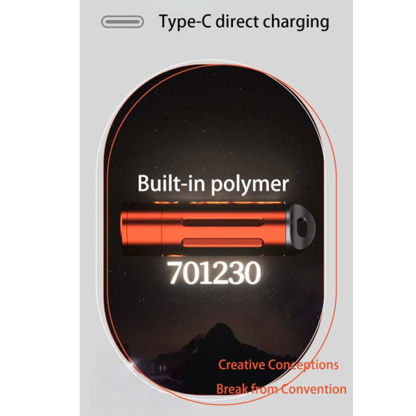 Фонарь AK205-TG, Li-Ion аккумулятор, ЗУ Type-C, zoom, Box