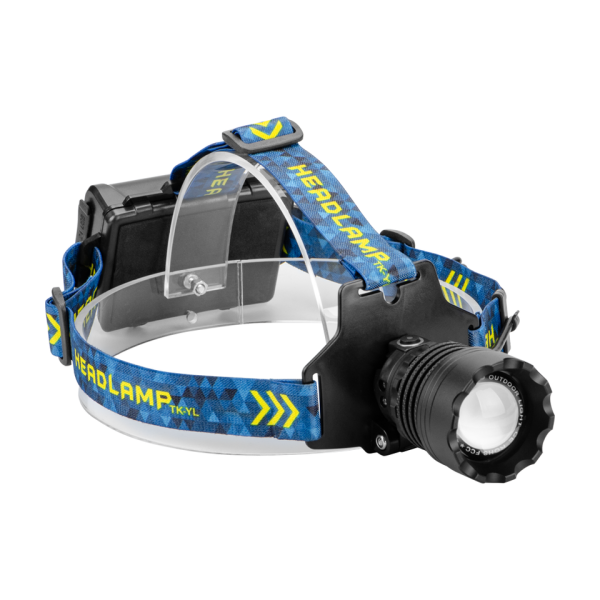 Ліхтар налобний BL-25CC-P360, 3x18650, Power Bank, ЗУ Type-C, zoom, Box