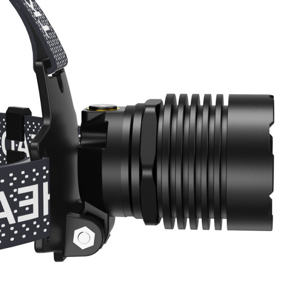 Ліхтар налобний BL-TD-T28-TG, 3x18650, Power Bank, ЗУ Type-C, zoom, Box