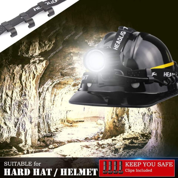 Фонарь налобный BL-T35-P160, 3x18650, Power Bank, ЗУ Type-C, zoom, Box